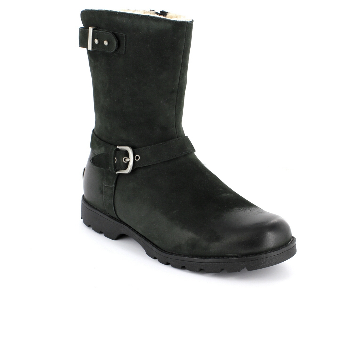 Ugg Australia Grandle Biker Boot Exclusive Black Leather | Division of