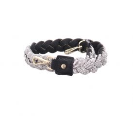 Braided Glitter Strap - Black - Braided