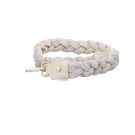 Braided Glitter Strap - Crema - Braided